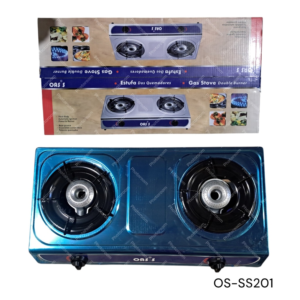 ESTUFA 2 QUEMADORES OASIS METAL