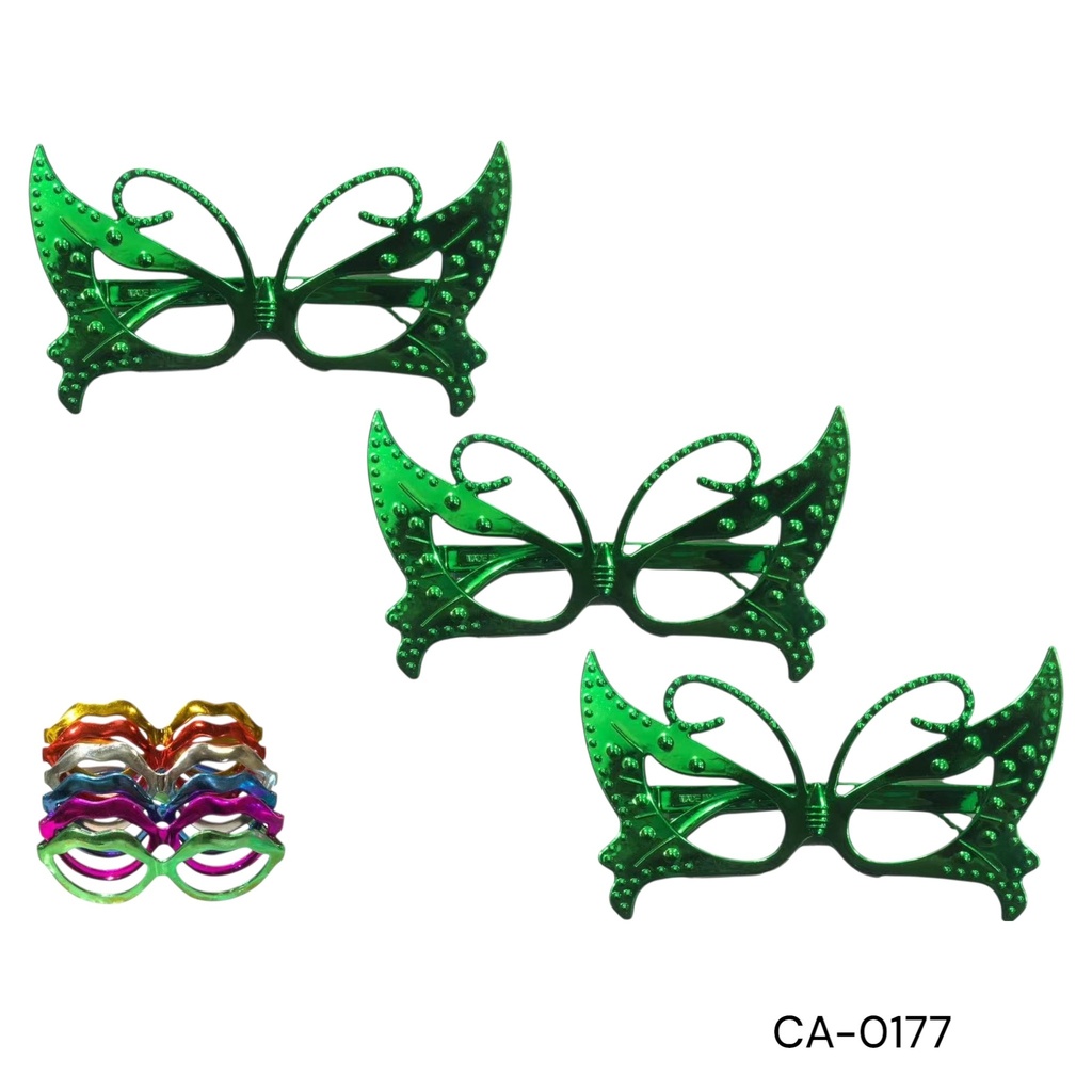 LENTE FIESTA MARIPOSA METALICO