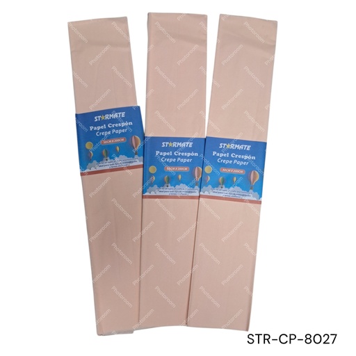 [STR-CP-8027] PAPEL CRESPON 50X200 CM COLOR PIEL