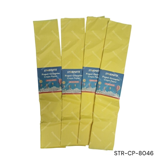 [STR-CP-8046] PAPEL CRESPON 50X200 CM AMARILLO