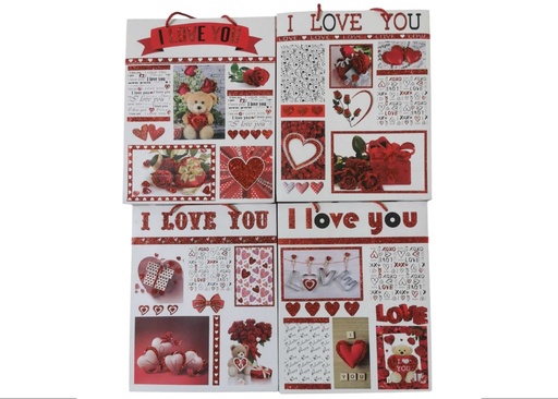 [CA-0012-S] BOLSA DISEÑOS 12PZ 24X18X8.5CM