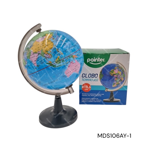 [MDS106AY-1] GLOBO TERRAQUEO (MAPA MUNDI) 10.6CM