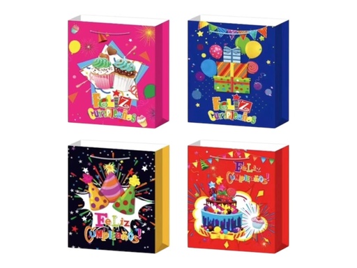 [CA-0077-L] BOLSA PAPEL CUMPLEANOS L