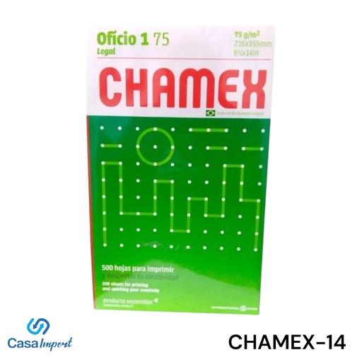 [CHAMEX175-14] HOJAS BLANCAS CHAMEX 8 1/2X14  10UNID