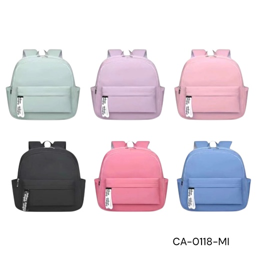 [CA-0118-MIX] MOCHILA ESCOLAR 4 COLORES L=46CM/18PULG